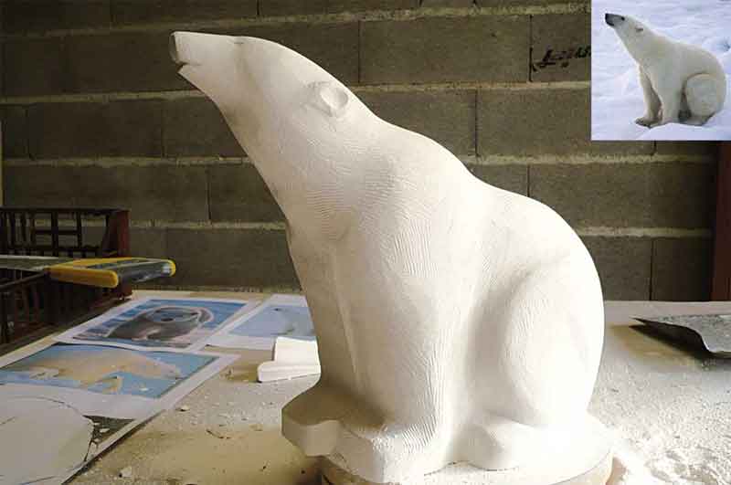 ours sculpture en cours 2